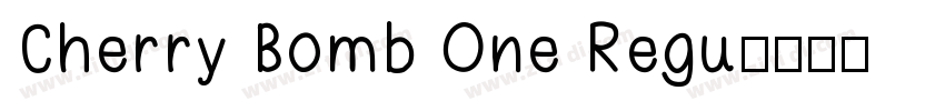 Cherry Bomb One Regu字体转换